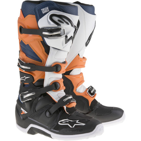 Cizme Moto Alpinestars Tech 7 Black Orange White