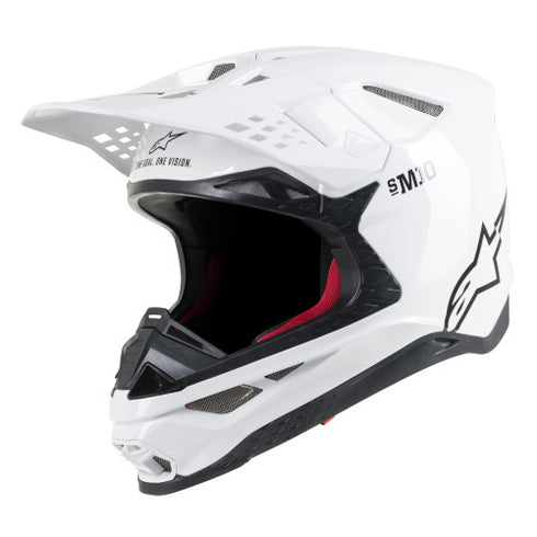 Casca Moto Enduro Alpinestars 2020 Supertech M10 White Glossy