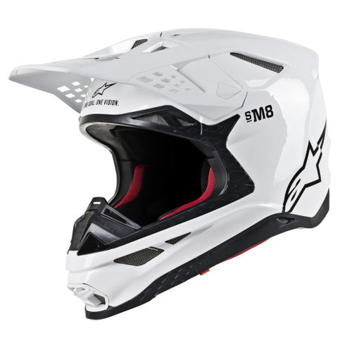 Casca Moto Enduro Alpinestars 2020 Supertech M8 White