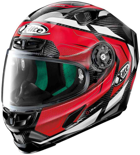 Casca Moto Integrala X-Lite X-803 Ultra Carbon Caesar Black/Red