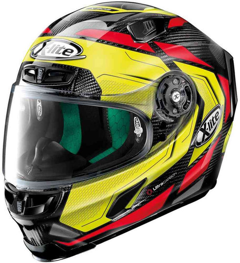 Casca Moto Integrala X-Lite X-803 Ultra Carbon Caesar Yellow/Red