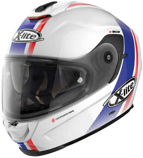 Casca Moto Integrala X-Lite X-903 Senator N-Com White/Blue/Red