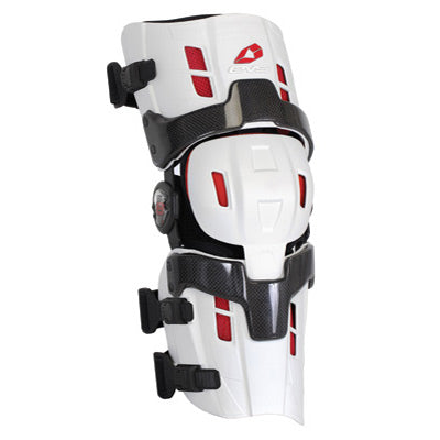 EVS RS8 Pro Knee Brace Left White/Red orteza genunchi stang