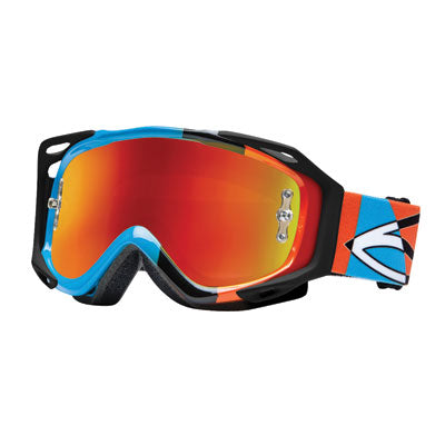 Smith Fuel v2 Sweat-X-M Goggles 2013 Cyan/Orange Offset