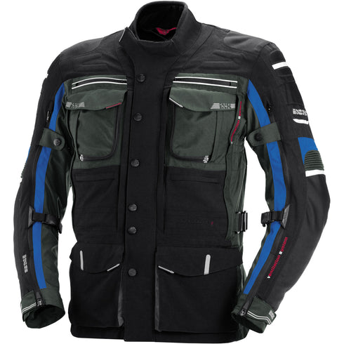 IXS MONTEVIDEO II schwarz-dunkelgrau-blau jacheta touring