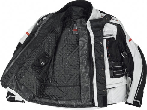 IXS EAGLE II HELLGRAU-SCHWARZ-ROT geaca touring