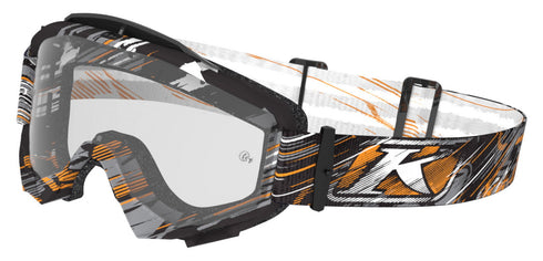 KLIM RADIUS Scarred Ash Clear ochelari moto