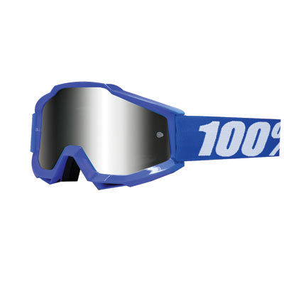 100% Accuri Sand Goggle Reflex Blue Frame/Grey Smoke Lens ochelari enduro
